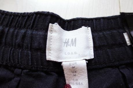 Ľanové nohavice h&m regular fit, h&m,m
