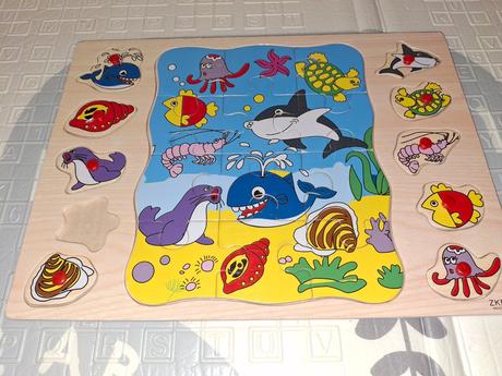 Puzzle s vkladačkou, rôzne puzzle, 