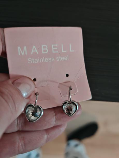 Náušnice srdiečka chirurgická oceľ,
