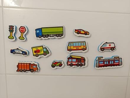 Vodolepky moje prvé autá penová sada so sieťkou, 