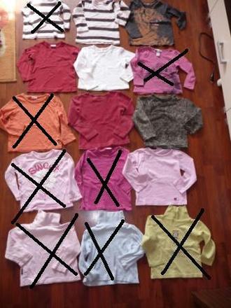 Málo nosené tričká s dlhým ruk.,10ks,1,-/ks,v.2-3r, c&a,98