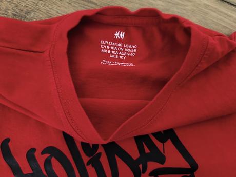 2 vianocne tricka, h&m,134