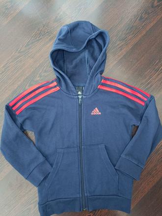 Chlapčenská adidas modrá mikina, adidas,116