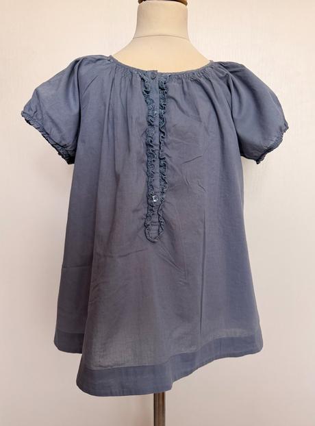 Pompdelux dievčenská bavlnená blúzka s volánikom, pompdelux,134