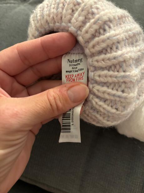 Detská čiapočka, nutmeg,62