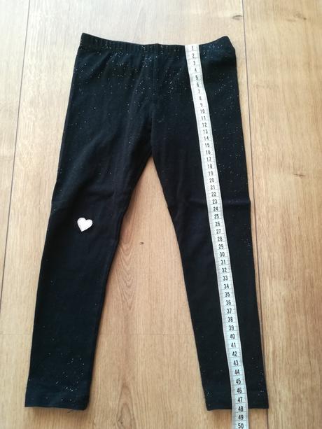 Legíny s trblietkami, h&m,98
