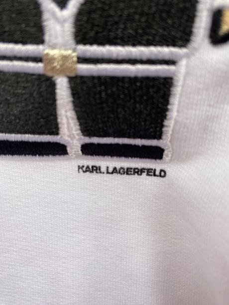 Mikina karl lagerfeld vyšívaná s flitrami, xs