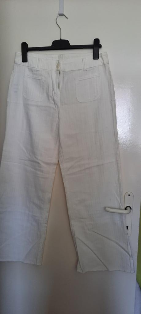 Nohavice biele vel.42, 42