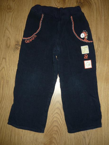 Zateplené menčestrové nohavice 104, f&f,104