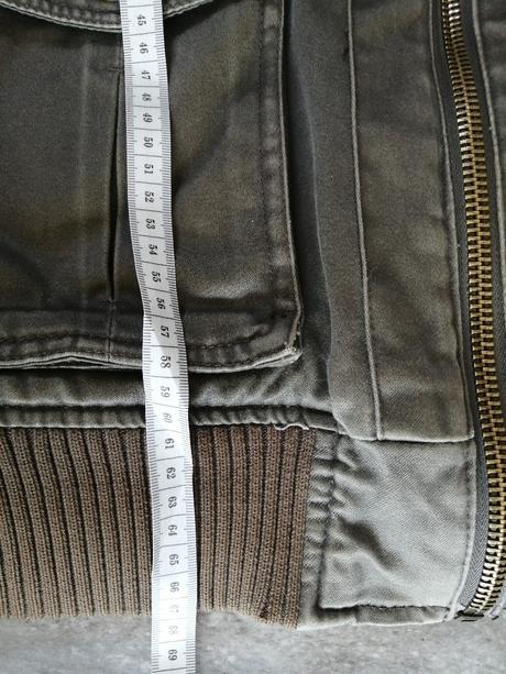 Khaki bunda v s-m, zateplená, podšitá, cherokee,s