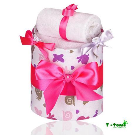 Plienková torta malá ružová, 