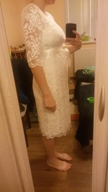 Spoločenské / svadobné šaty - aj pre tehotné, l