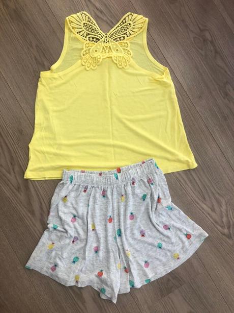 Letné tielko + šortky, h&m,128