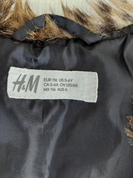 Kožušinková vesta, h&m,116