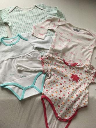 Balík - 2x body s dlhým rukavom č.74/80, 68–80