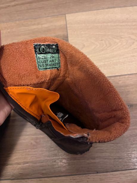 Kožené teplé čižmičky s. olivier, 29