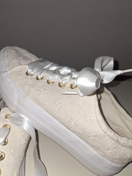Biele madeirové tenisky, plátenky, espadrilky, zna, reserved,38