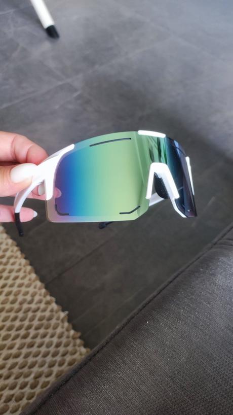 Slnečné cyklistické okuliare dúhové šošovky, 