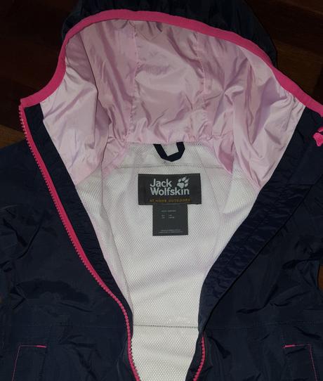 Dievčenská outdoorová bunda jack wolfskin, jack wolfskin,116