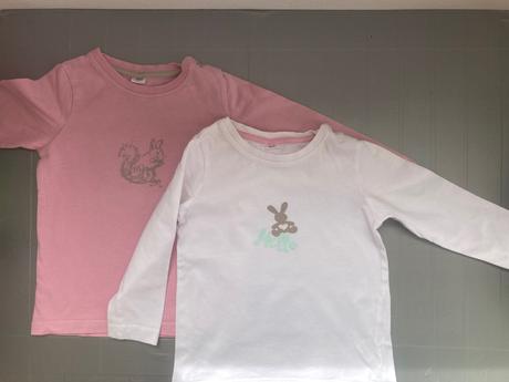 Tricka s dlhym rukavom, ruzovo-biele, 86