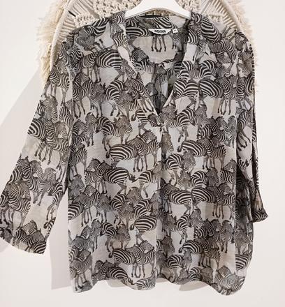 Blúzka so zebrami indiska, m