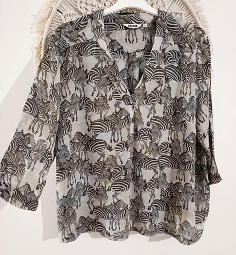 Blúzka so zebrami indiska, m