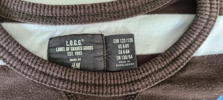 Tenká bavlnená mikina, h&m,128