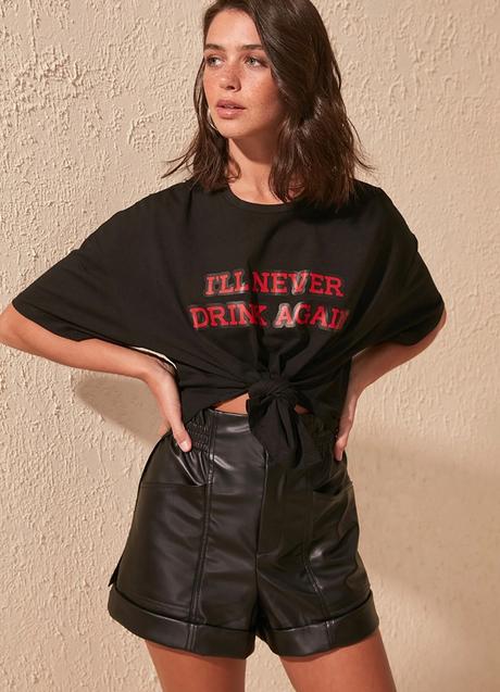 Asymetrické oversize tričko, xs