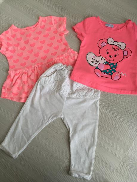 Neónové trička , primark,74