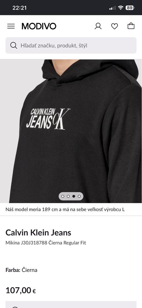 Calvin klein mikina, calvin klein,l
