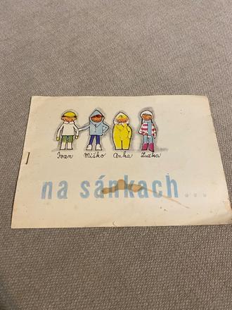 Mini rozprávková brož eva prášilová na sánkach 67, 