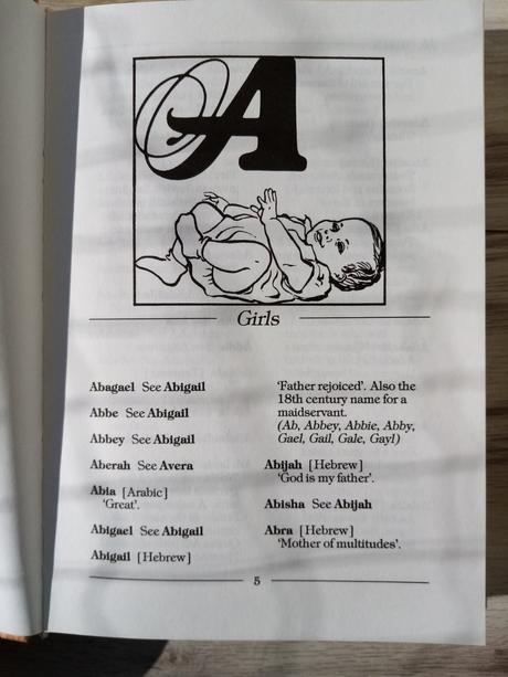 Knižka mená pre bábätko,