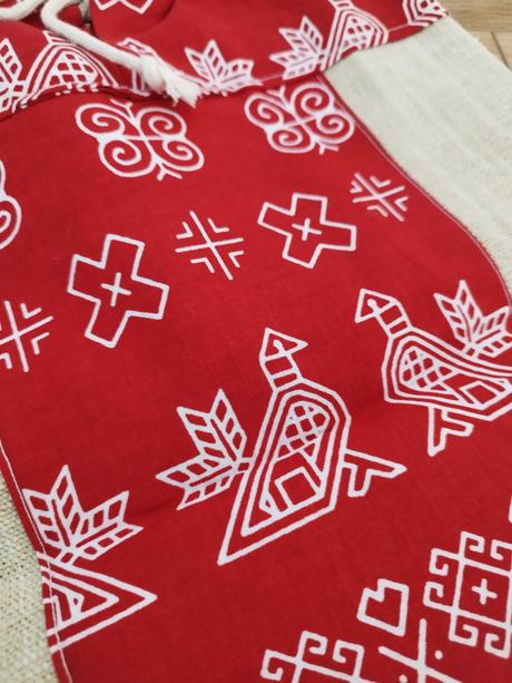 Lanove vrecko na chlieb handmade,