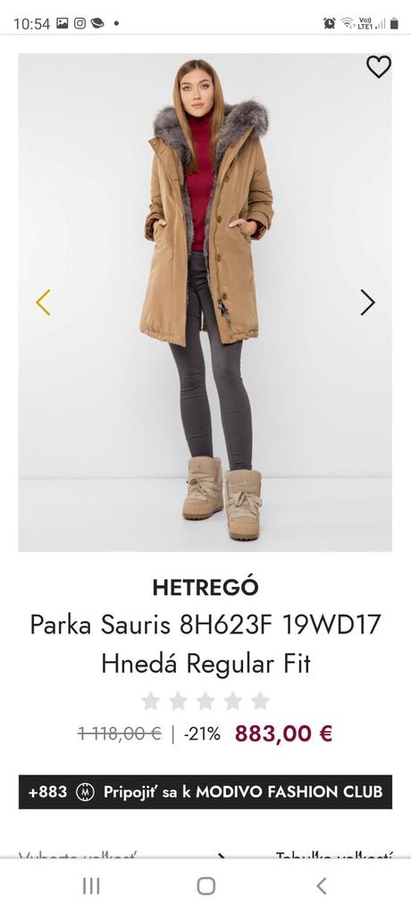 Hetrego bunda - pc 1118 eur, l / m