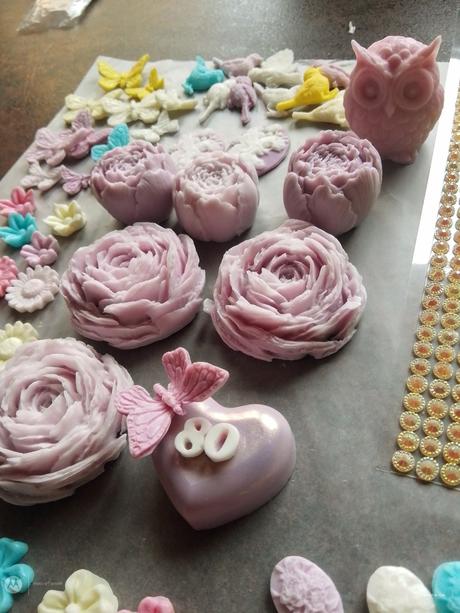 Mydlová kytica pivonia - jubileum,