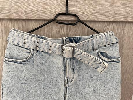 Rifľová minisukňa m, bershka,m