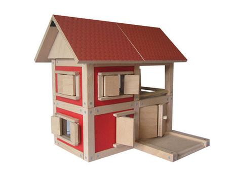 Drevený magnetický poschodový dom drevoland d07,