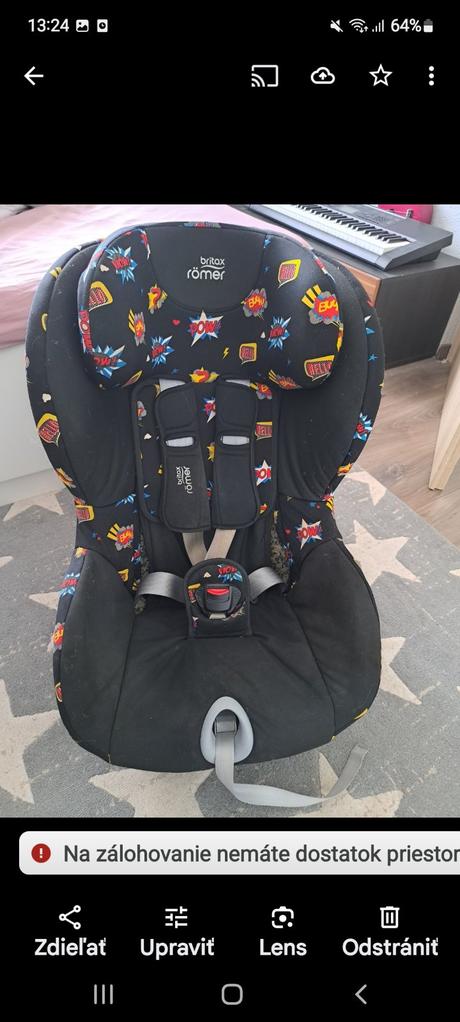 Britax römer autosedačka king ii black, comic fun, britax