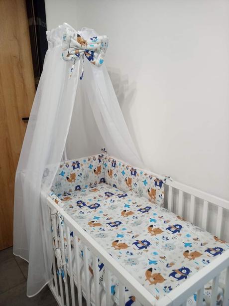 Detská postielka + komplet do postielky + zavinova, dĺžka (cm): 120