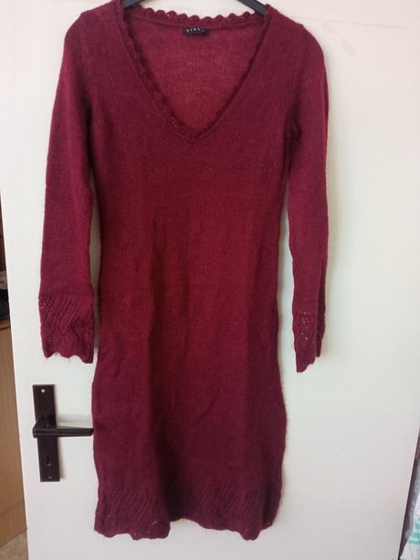 Svetrove vlnene šaty, s