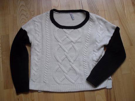 Pletený sveter, fishbone,m