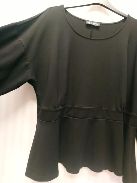 Dámska elastická čierna mikina, eloquii, xxl/xxxl, xxxl