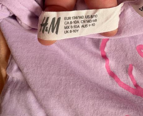 Snoopy top 2x  134/140, h&m,134