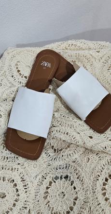 Kožené šľapky zara, zara,38