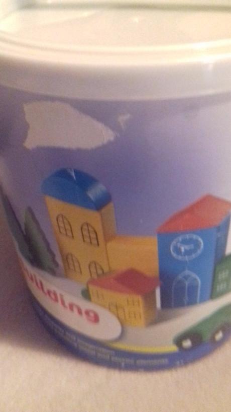 Drevene kocky vo vedierku farebne  50 ks, 