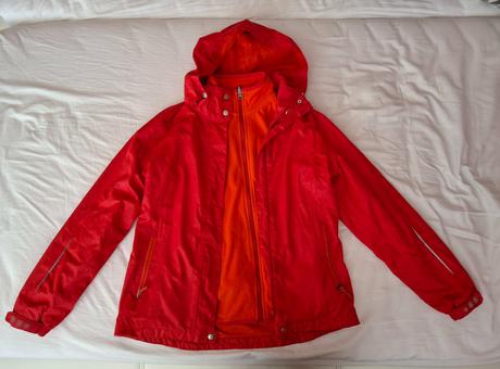 Detská outdoorova bunda s flísovou podšívkou, tchibo,164