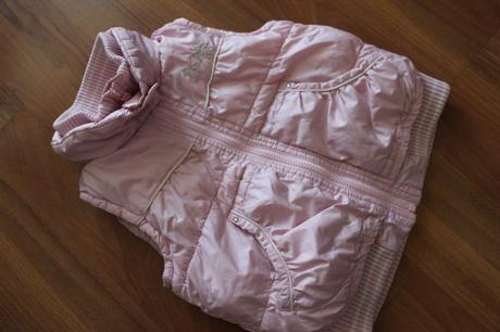 Ružová zateplená vestička, next,116