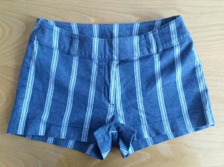 Jeansove denim sortky, h&m,36