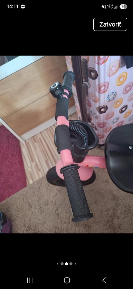 Detsky bicyklik trojkolka s pedálmi,