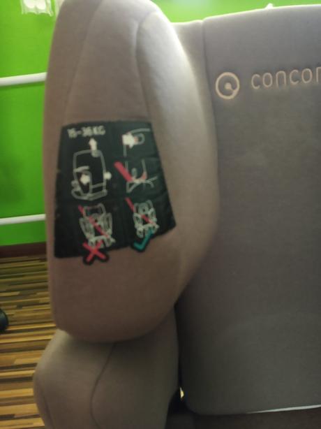 Autosedačka, concord